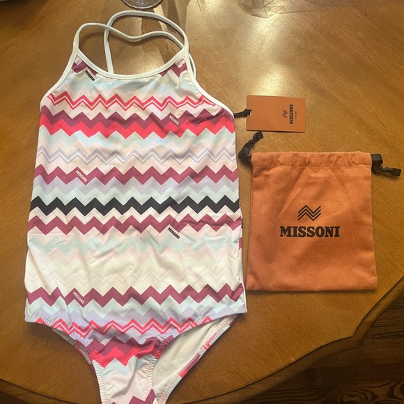 Girls size 12 Missoni swimsuit - Picture 2 of 7